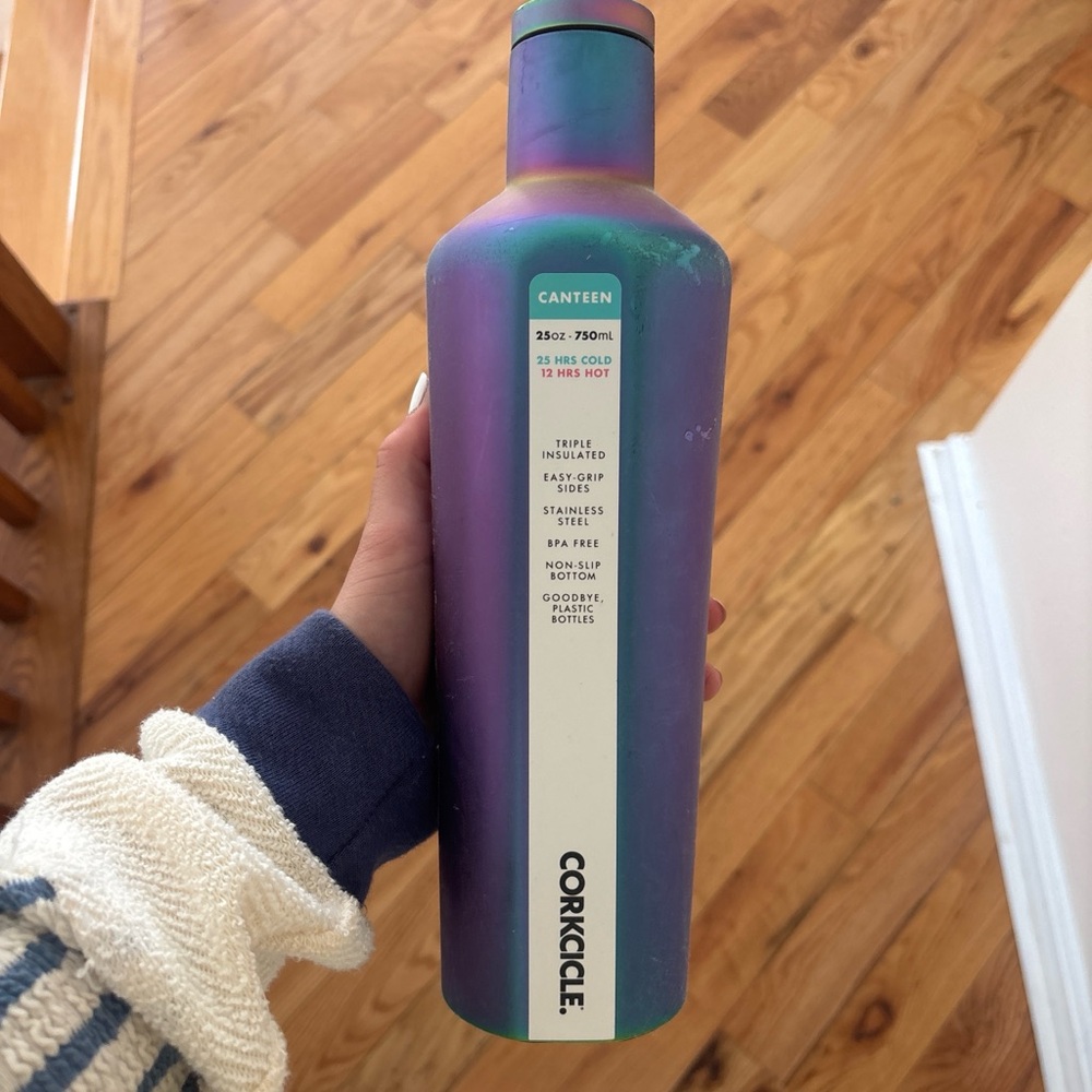 Corkcicle Iridescent Teal-Purple Ombre Canteen